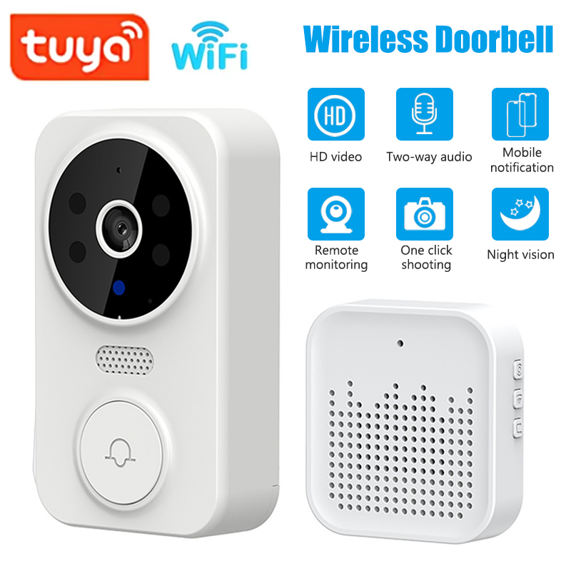 Smart Home Video Doorbell Enhanced Security With Smart Doorbell - WiFi inteligentna kamera wideodomofonowa noktowizor inteligentny