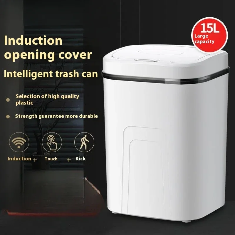 Smart Home Junkie - 15L inteligentny kosz na śmieci automatyczny