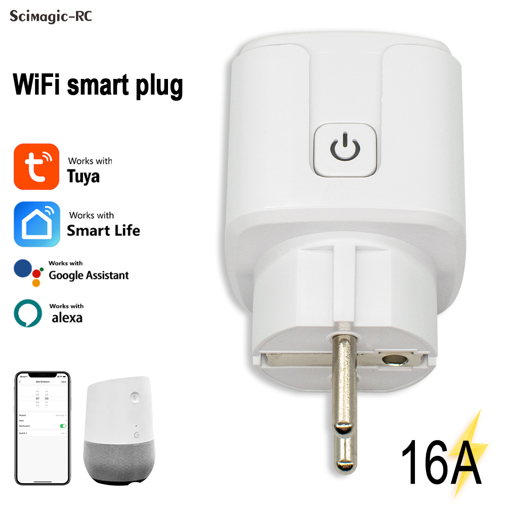 Smart Home Google - Inteligentne gniazdko WiFi Tuya 16A z