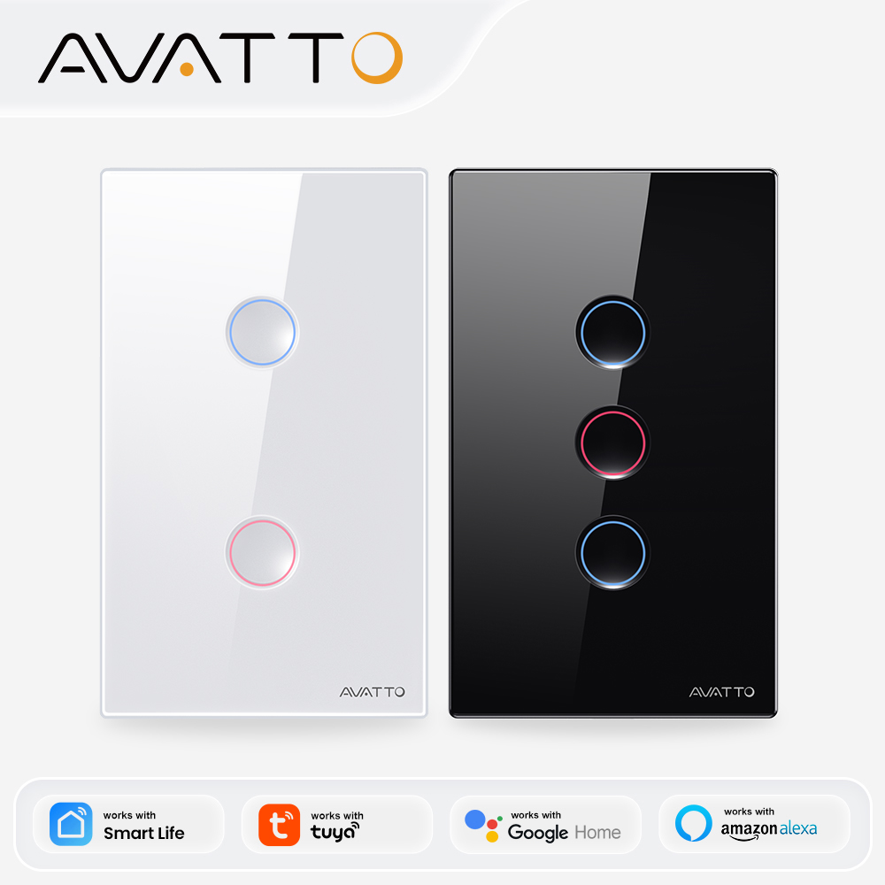 Smart Home Google - AVATTO 1/2/3/4 Gangowy Inteligentny Włącznik Światła
