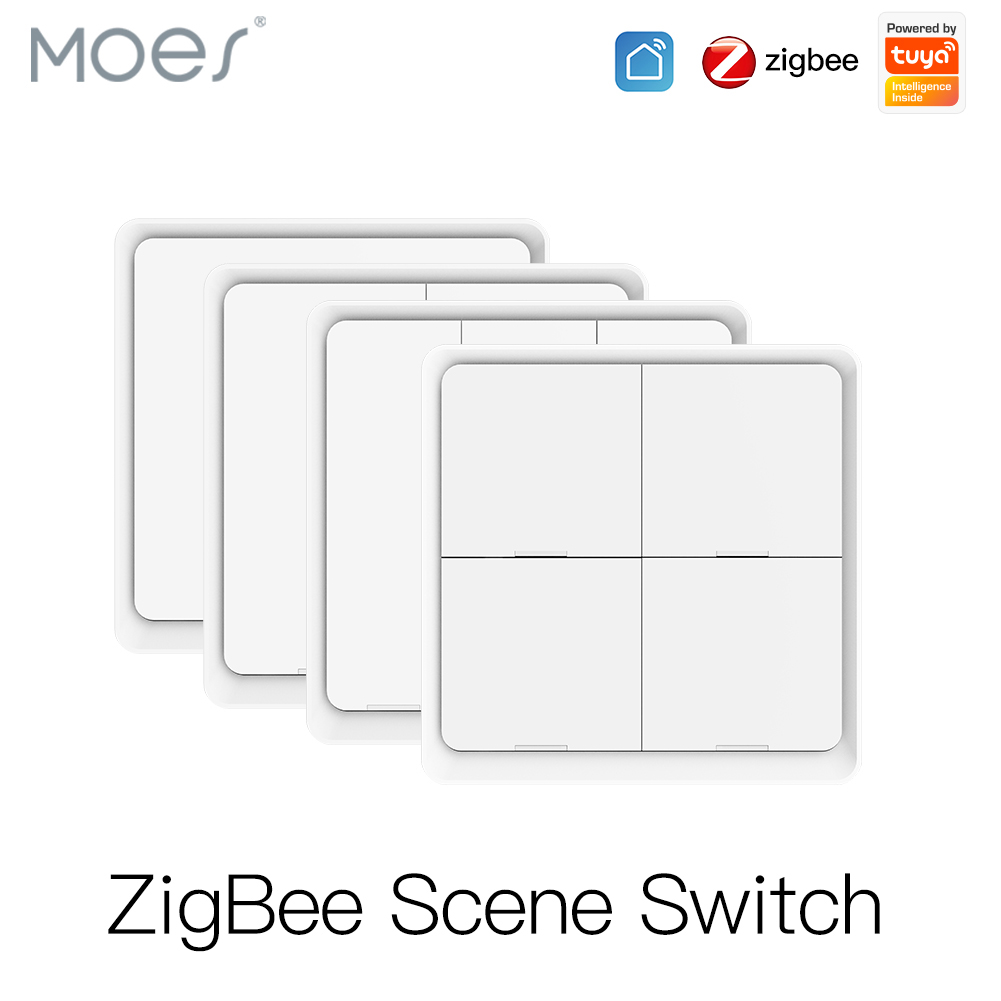 Smart Home Hub Xiaomi - MOES 4 Gang Tuya ZigBee bezprzewodowy