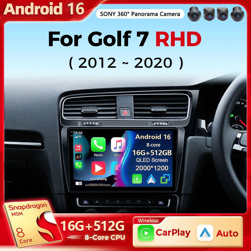 Smart Home Orvibo - Radio samochodowe Android 16 do Volkswagen