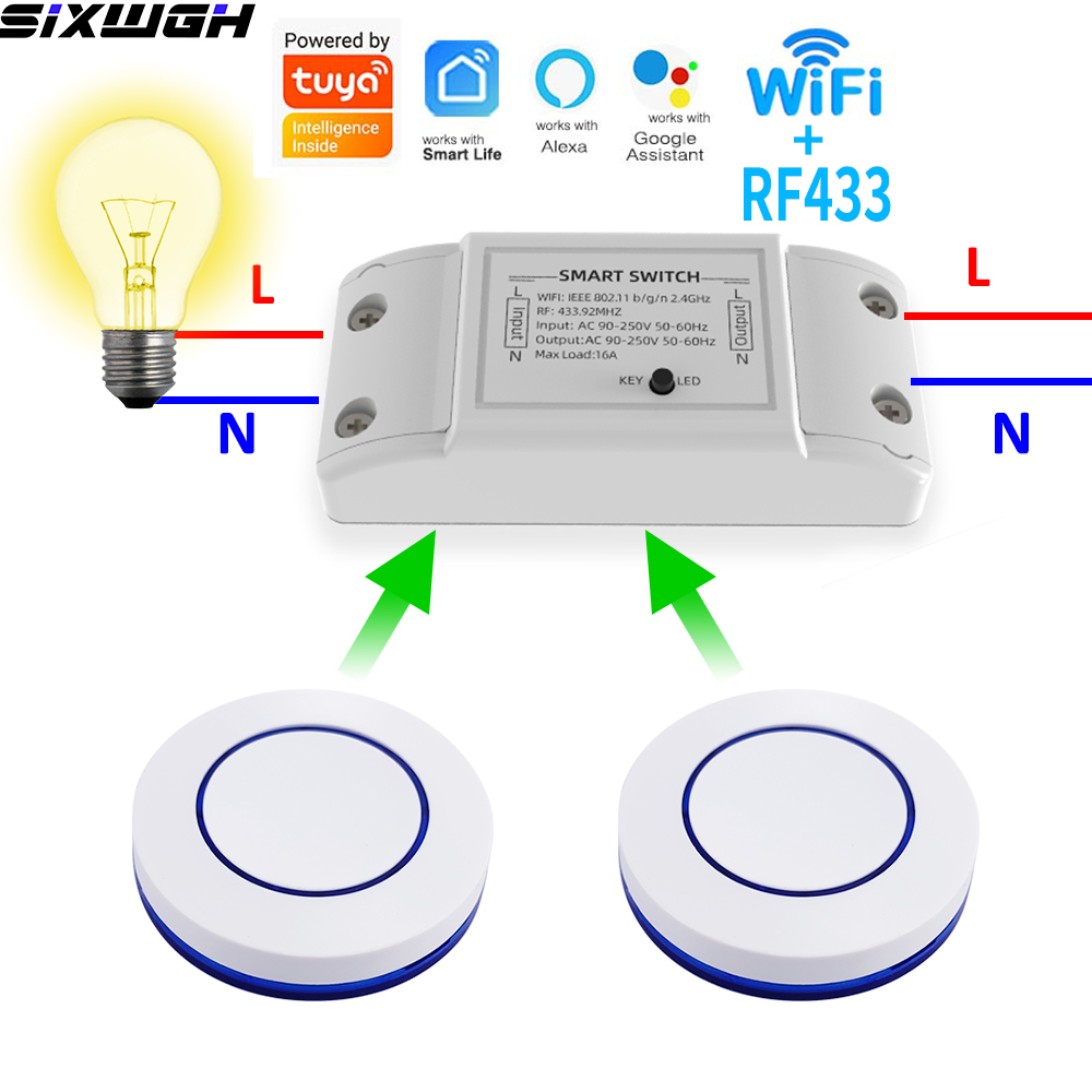 Smart Home Remote - Inteligentny przełącznik WiFi Tuya 16A, bezprzewodowy