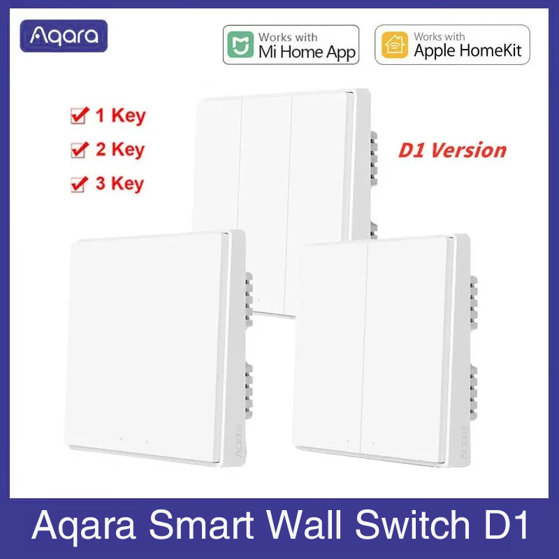 Smart Home Hub Xiaomi - Aqara Inteligentny Włącznik Ścienny D1 ZigBee