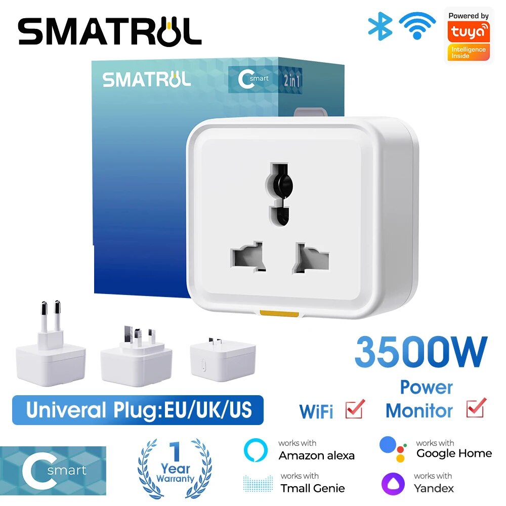 Smart Home Energy Monitor - Tuya Smart Home Bezprzewodowe gniazdo WIFI