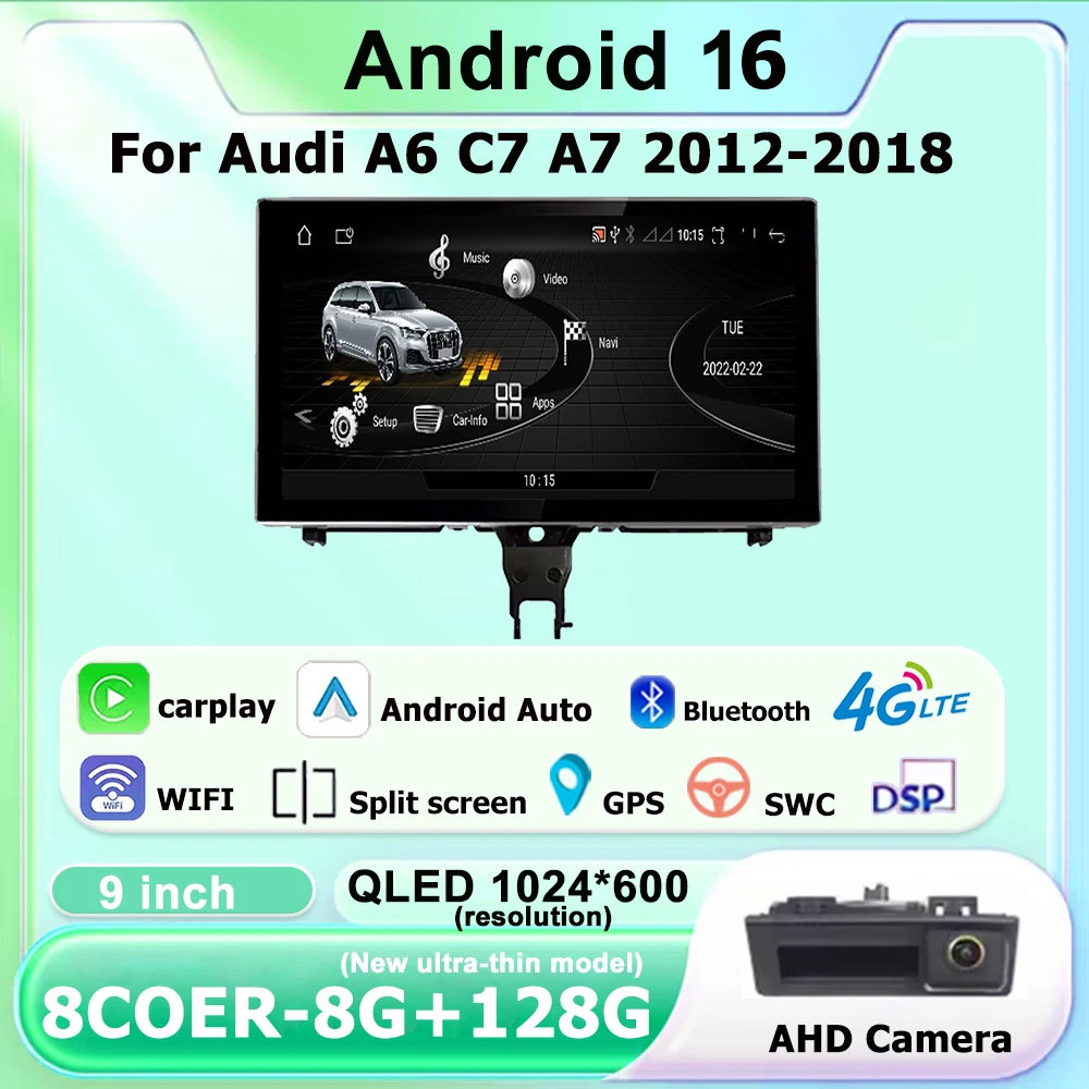 Smart Home Orvibo - 9-calowy odtwarzacz Android 16 do Audi