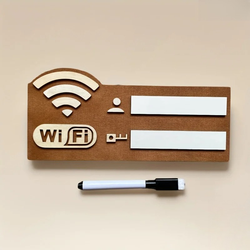 Drewniana tabliczka WiFi z moż – Airbnb Smart Home recenzja i cena