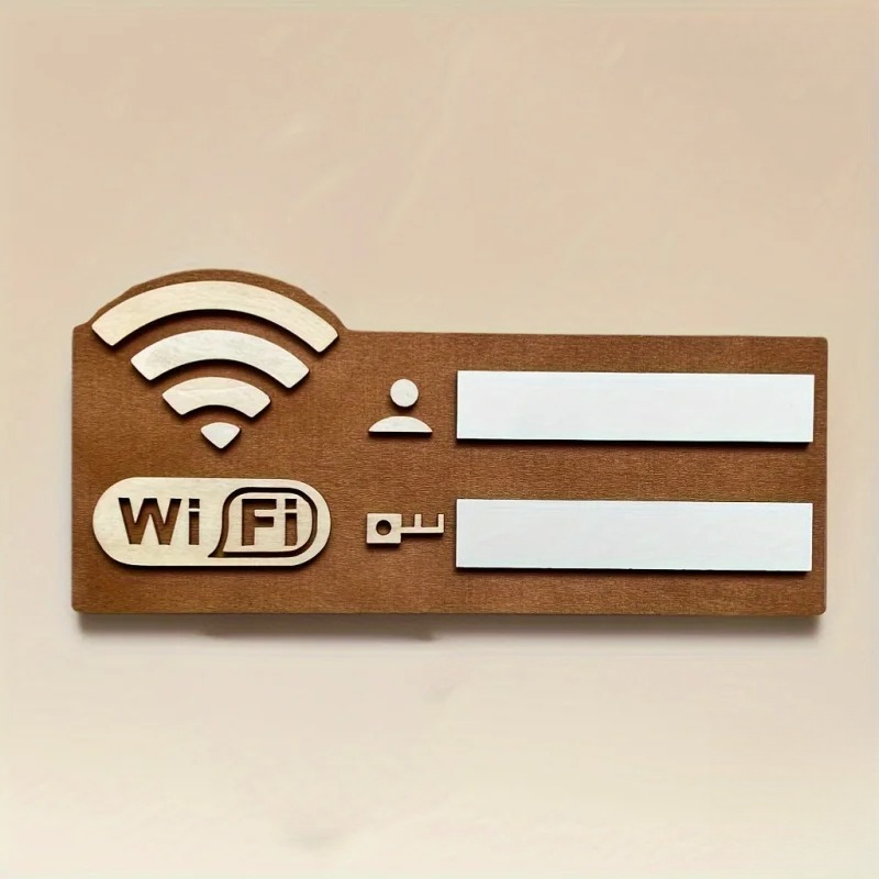 Drewniana tabliczka WiFi z moż – Airbnb Smart Home recenzja i cena