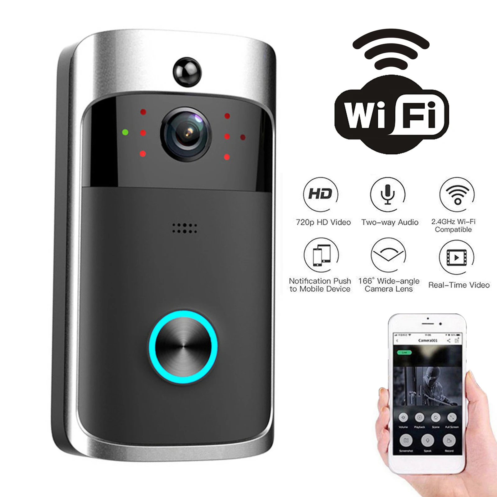 Nowy dzwonek wideo V5 z 2026 r – Smart Home Video Doorbell Enhanced Security With Smart Doorbell recenzja i cena