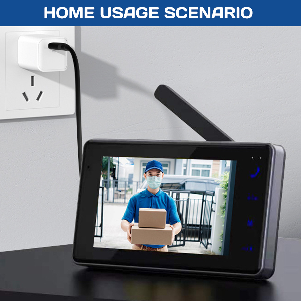 Bezprzewodowy wizjer wideo z e – Smart Home Video Doorbell Enhanced Security With Smart Doorbell recenzja i cena