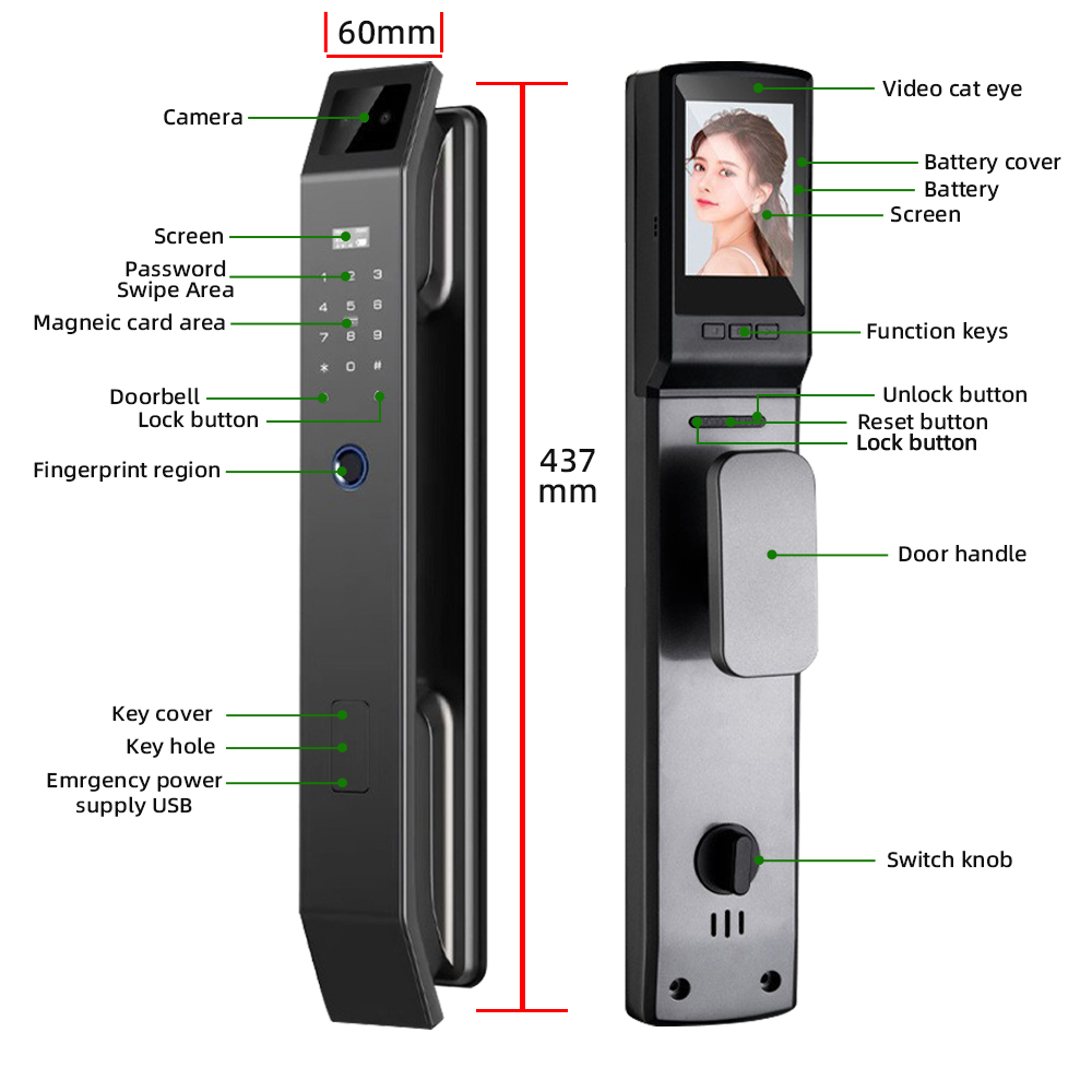 RAYKUBE DF14 Tuya WiFi Cyfrowy – Video Doorbell recenzja i cena