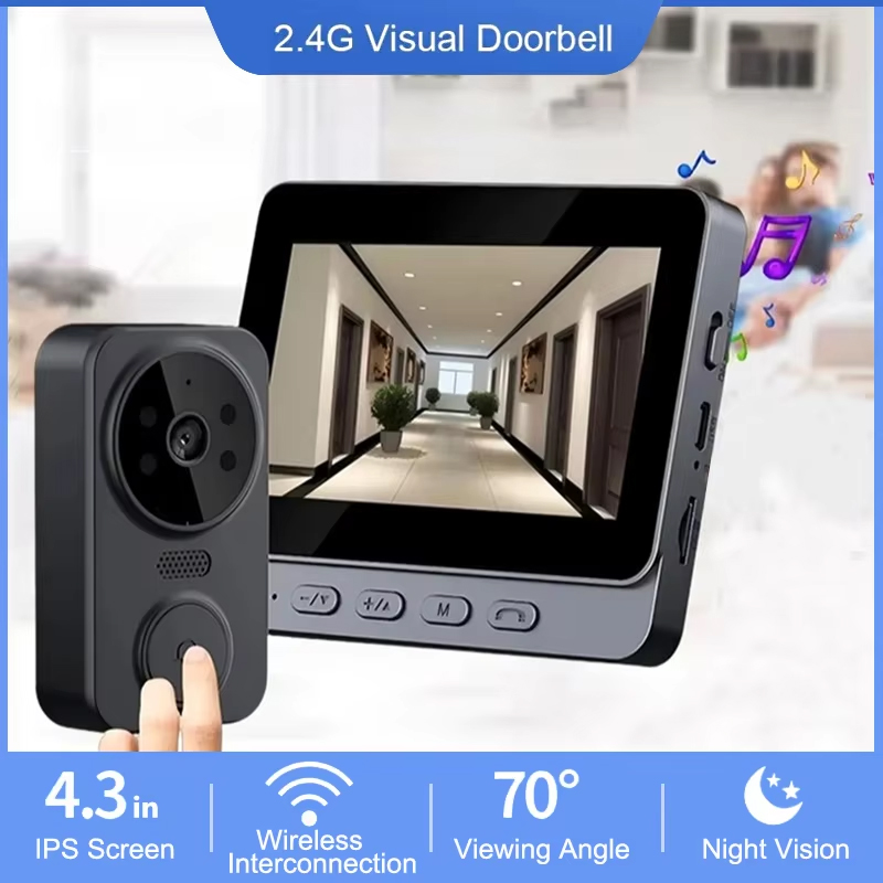 Dzwonek wideo WiFi bezprzewodo – Smart Home Video Doorbell Enhanced Security With Smart Doorbell recenzja i cena