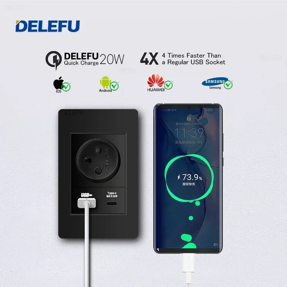 DELEFU Black Retardant PC Isra – Smart Home Europe recenzja i cena