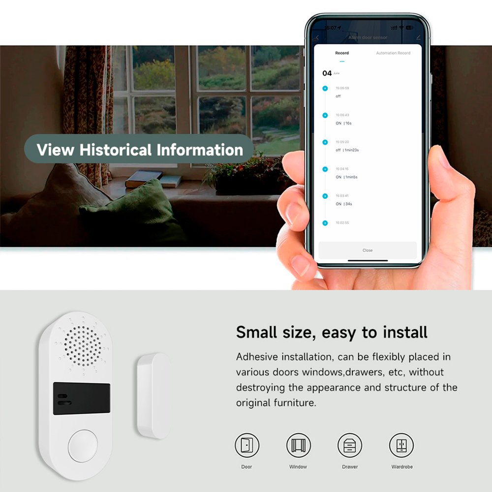 Czujnik otwarcia drzwi/okien T – Smart Home Gadgets recenzja i cena