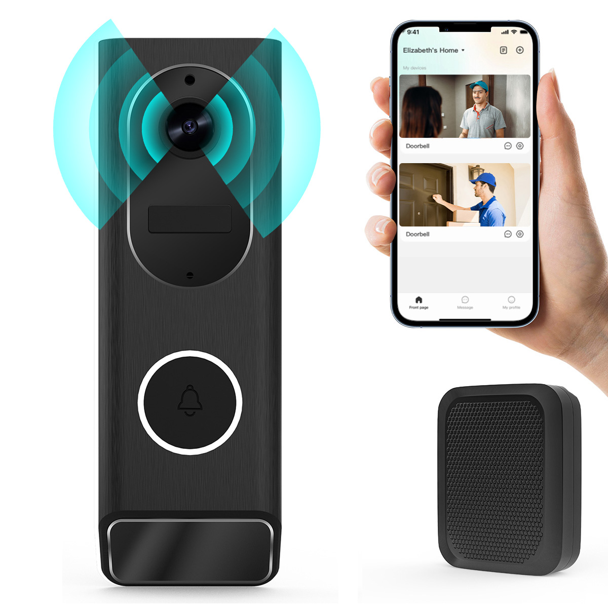 S7 1080P bezprzewodowy dzwonek – Smart Home Video Doorbell Enhanced Security With Smart Doorbell recenzja i cena