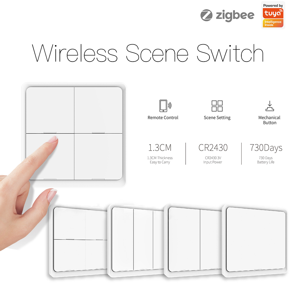 MOES 4 Gang Tuya ZigBee bezprz – Smart Home Hub Xiaomi recenzja i cena