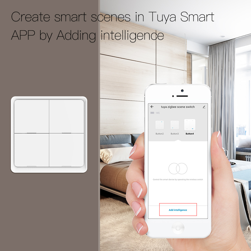 MOES 4 Gang Tuya ZigBee bezprz – Smart Home Hub Xiaomi recenzja i cena