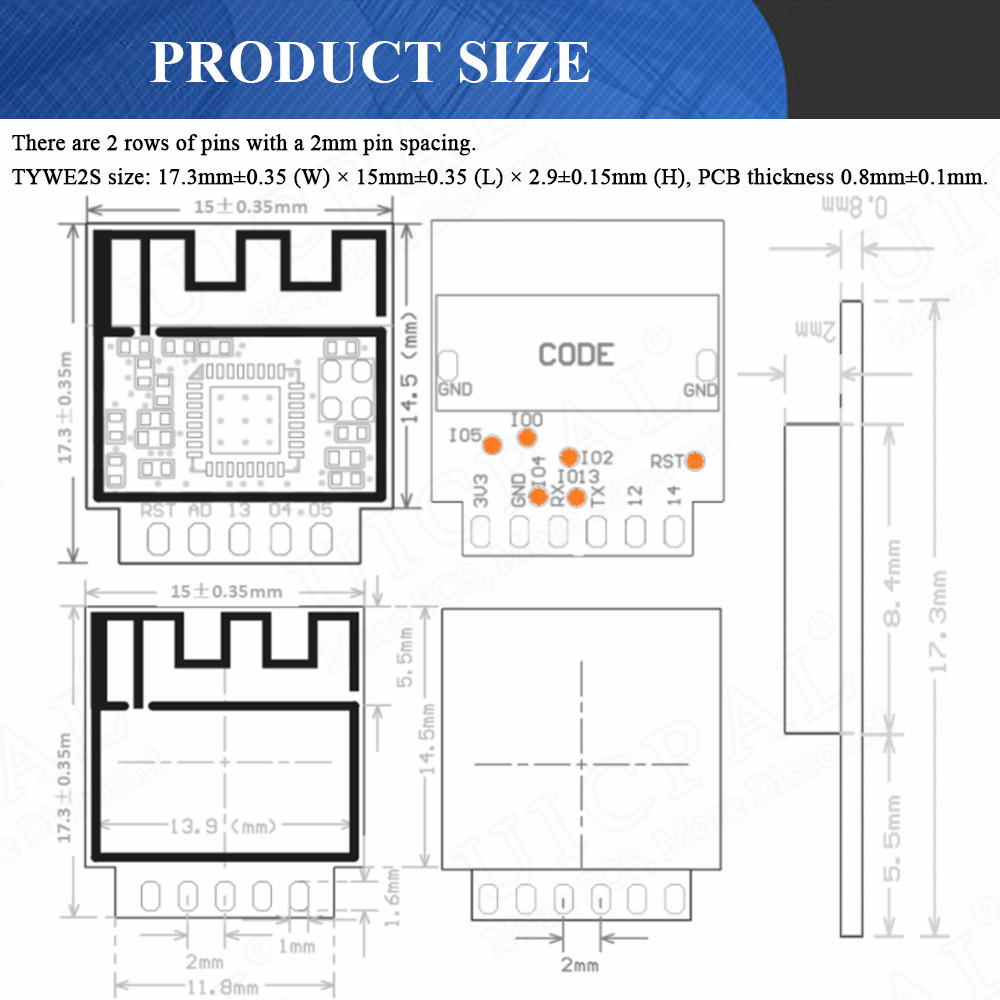 ESP-02S szeregowy bezprzewodow – Smart Home Esp8266 recenzja i cena
