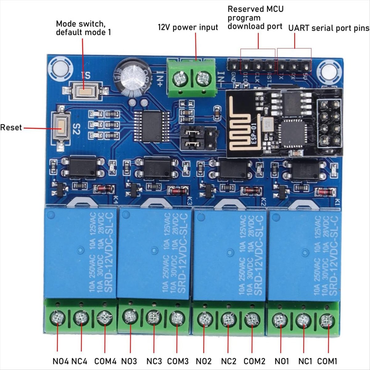 Super Wyprzedaż 4-kanałowy Bez – Smart Home Esp8266 recenzja i cena