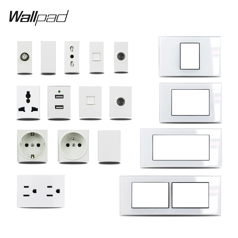 US Italy Type DIY White Glass  – Smart Home Europe recenzja i cena