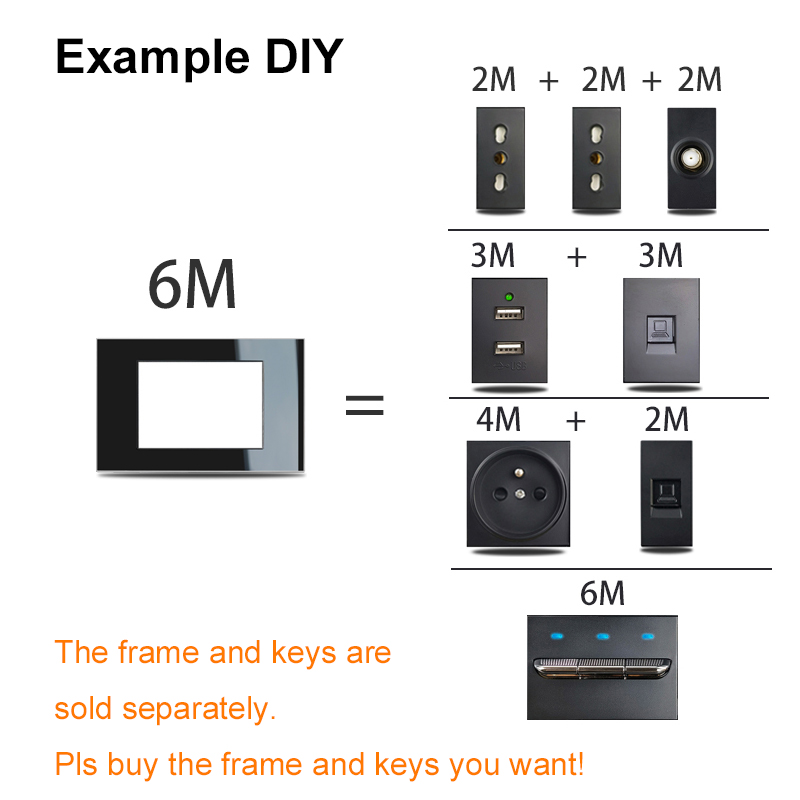 US Italy Type DIY White Glass  – Smart Home Europe recenzja i cena