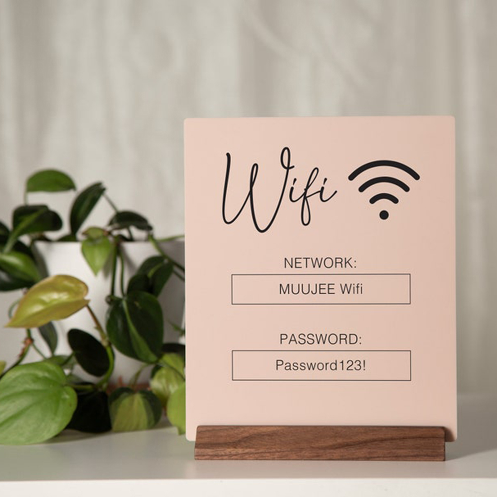Personalizowany akrylowy znak  – Airbnb Smart Home recenzja i cena