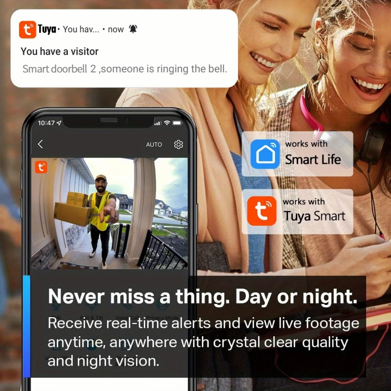 Inteligentny wideodomofon WiFi – Smart Home Video Doorbell Enhanced Security With Smart Doorbell recenzja i cena